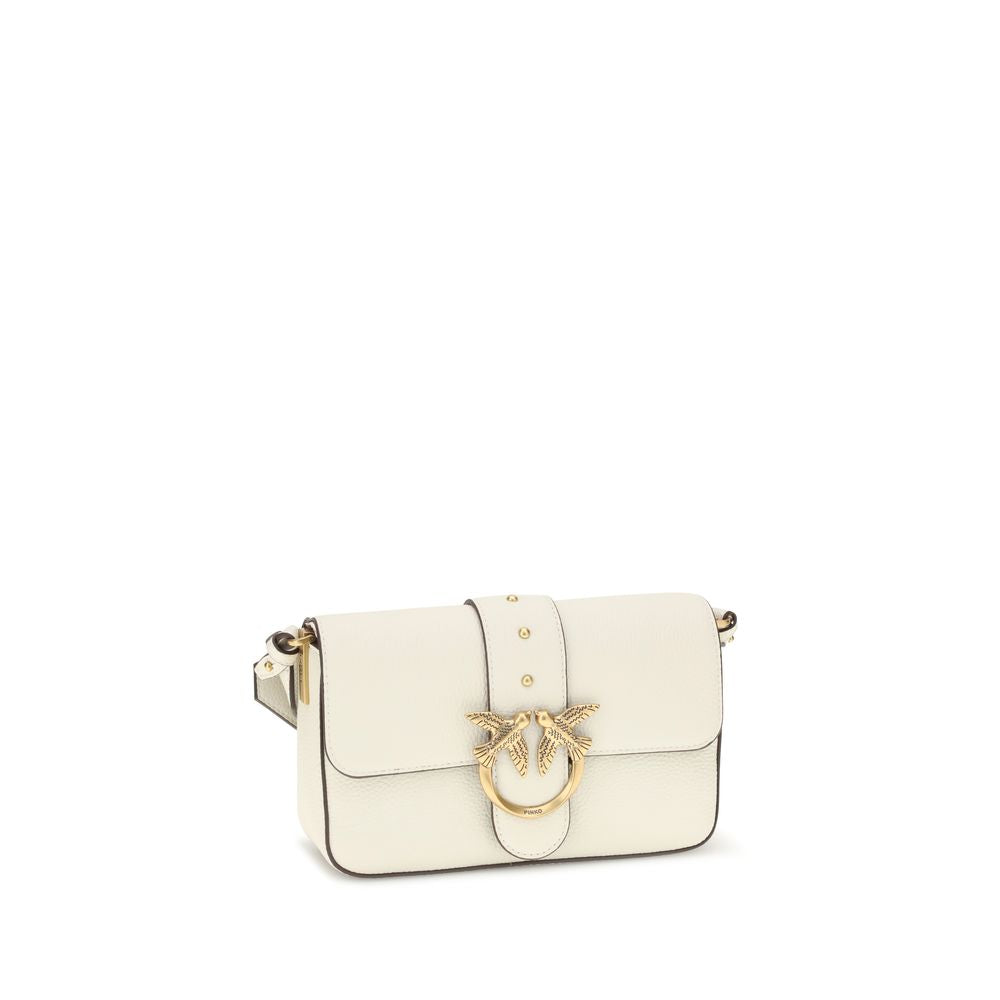 PINKO White Calf Leather Bos Taurus Shoulder Bag | Regal Royce