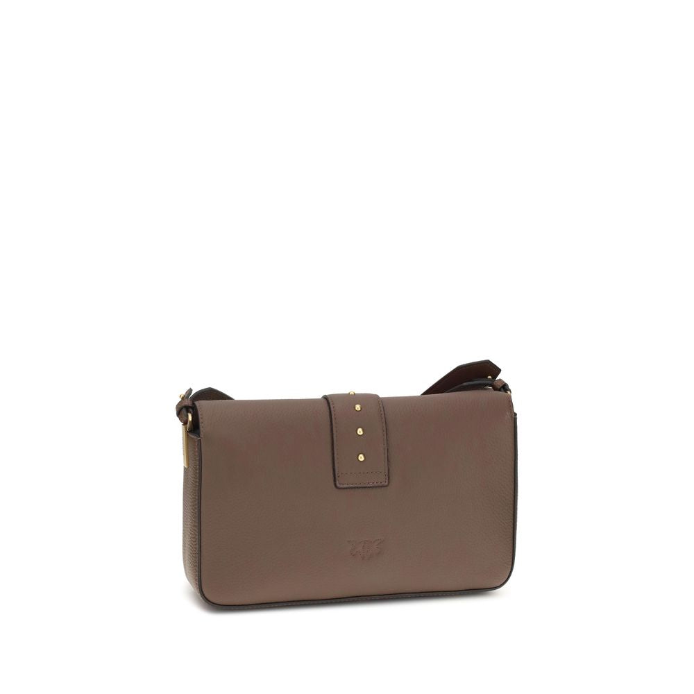 PINKO Brown Calf Leather Bos Taurus Shoulder Bag | Regal Royce