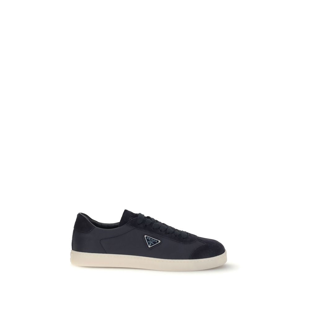 Prada Blue Polyamide Low Top Sneakers | Regal Royce