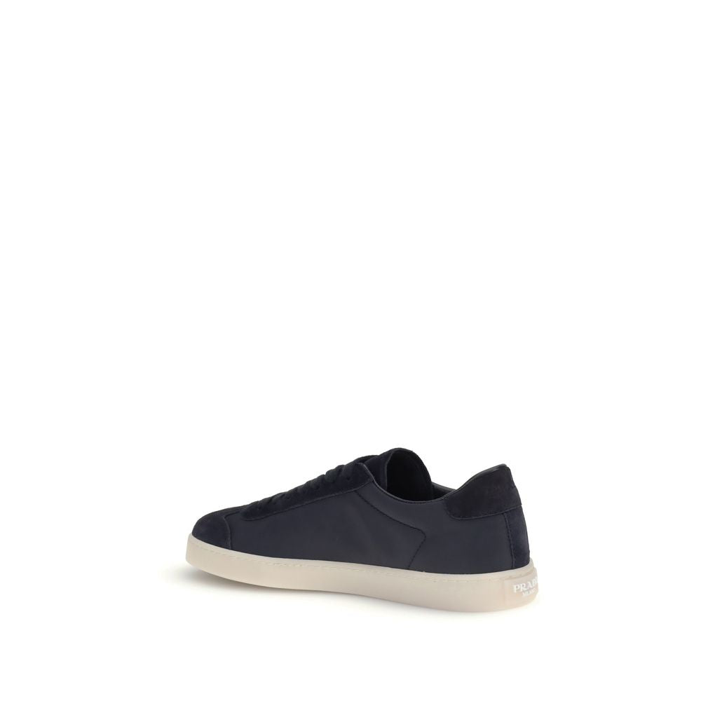 Prada Blue Polyamide Low Top Sneakers | Regal Royce