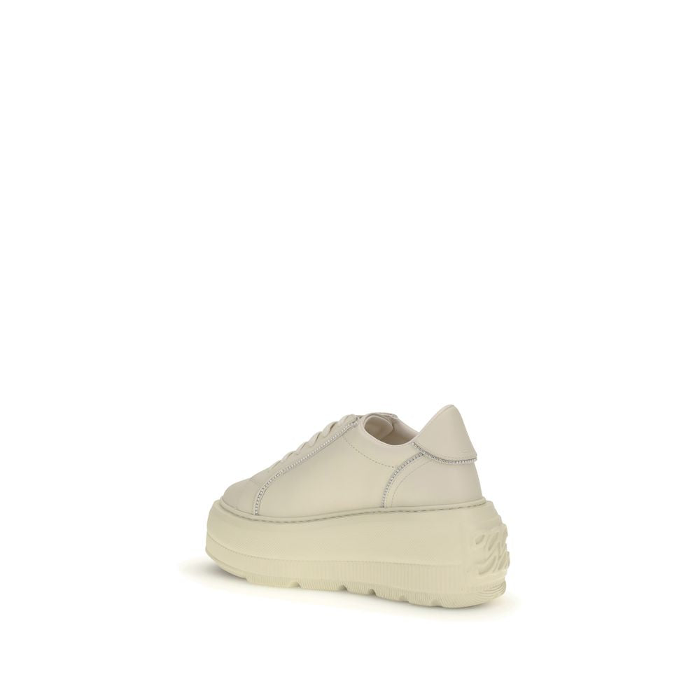 Casadei White Rubber Platform Sneakers | Regal Royce