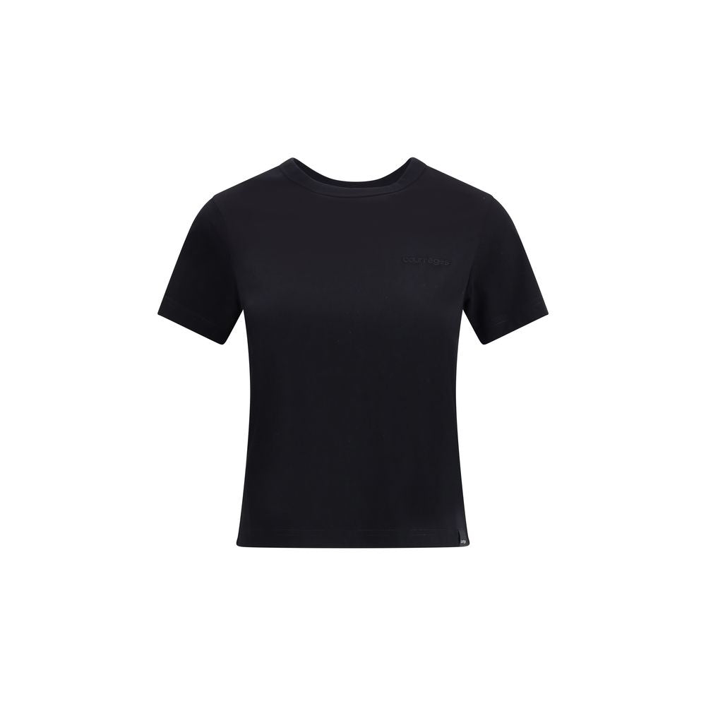 Courrèges Black Cotton T-Shirt | Regal Royce