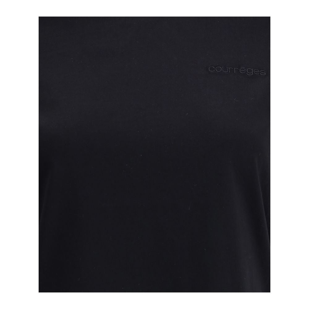 Courrèges Black Cotton T-Shirt | Regal Royce
