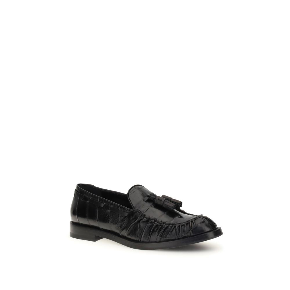 Fratelli Rossetti Black Rubber Slip-On Loafers | Regal Royce