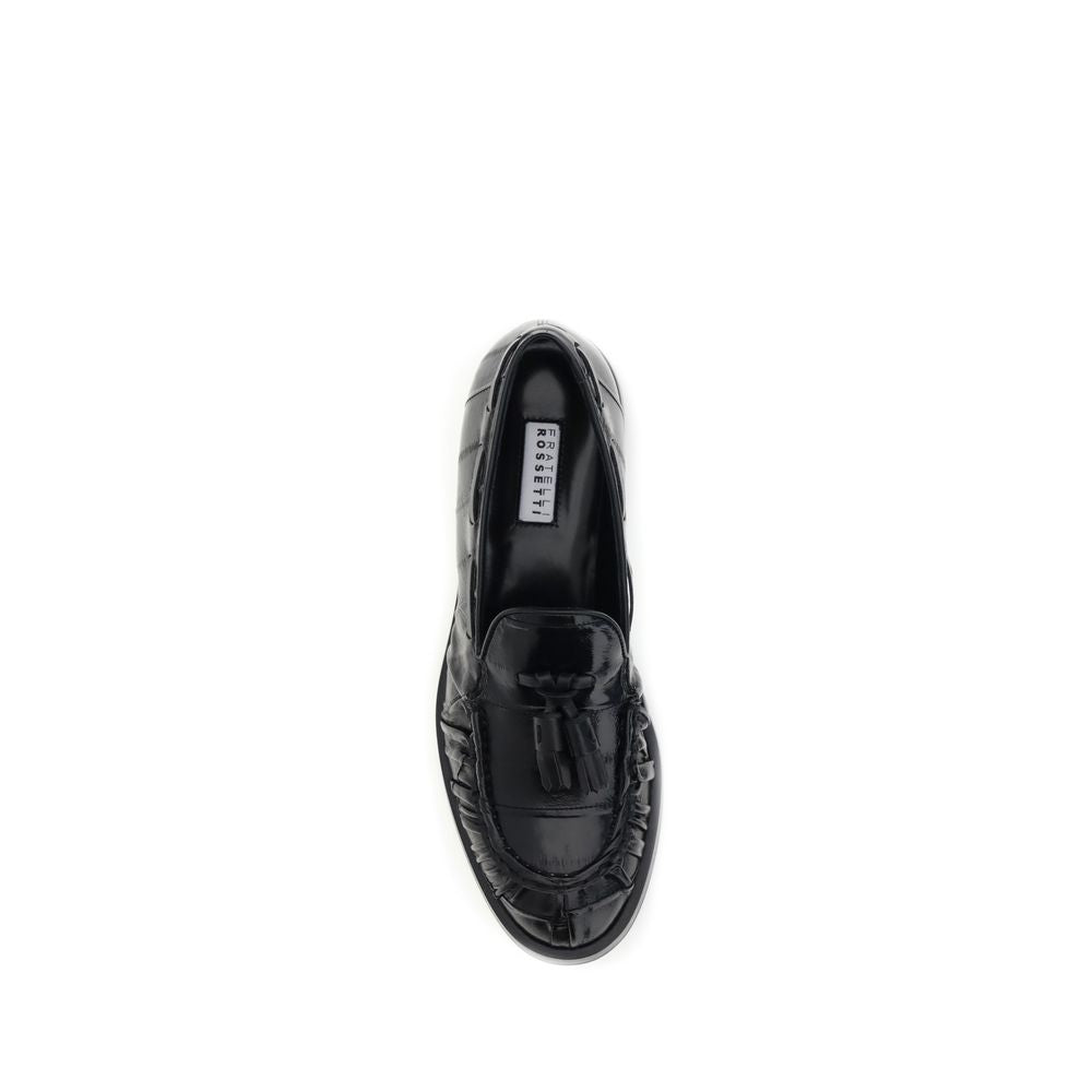 Fratelli Rossetti Black Rubber Slip-On Loafers | Regal Royce