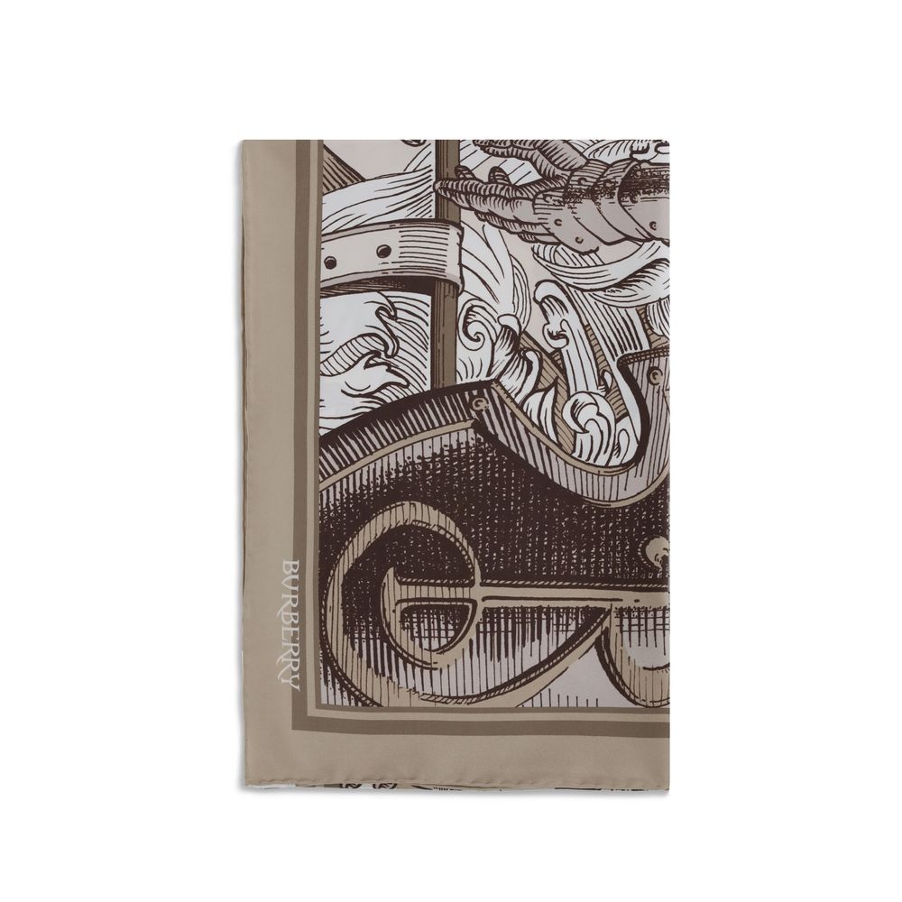 Burberry Beige Silk Scarf | Regal Royce