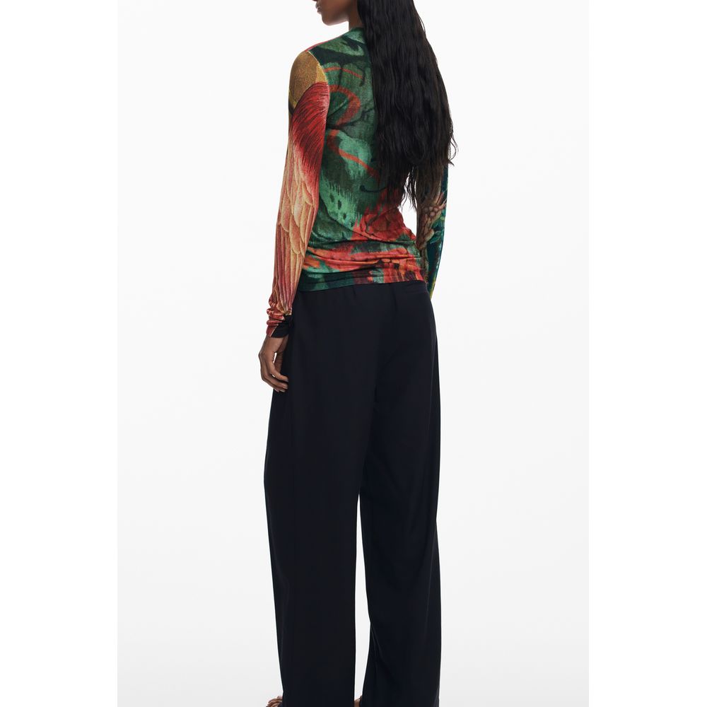 Desigual Green Viscose Sweater | Regal Royce