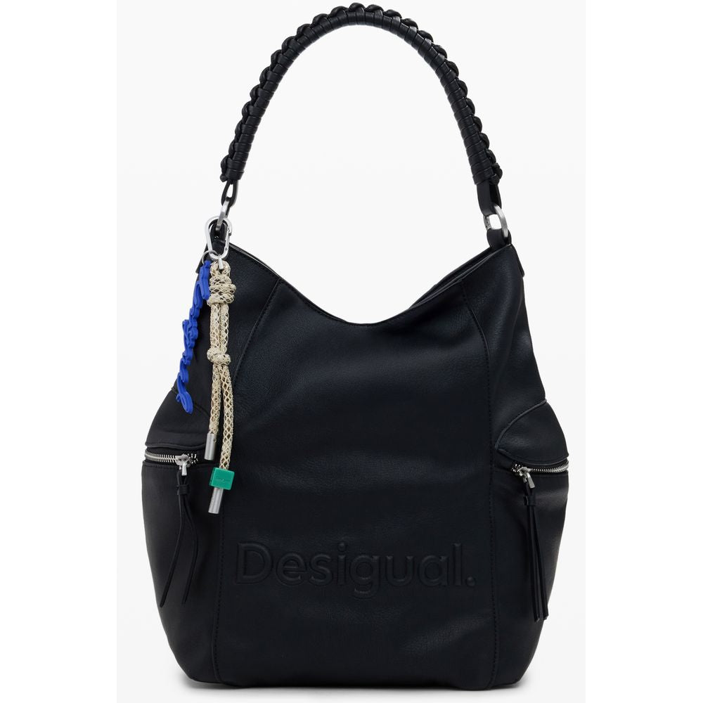 Desigual Black Polyurethane Women's Backpack | Regal Royce