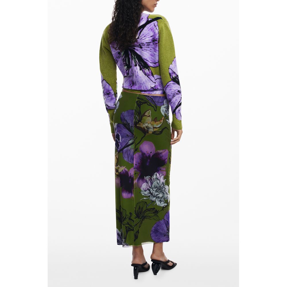 Desigual Green Polyester Women Skirt | Regal Royce