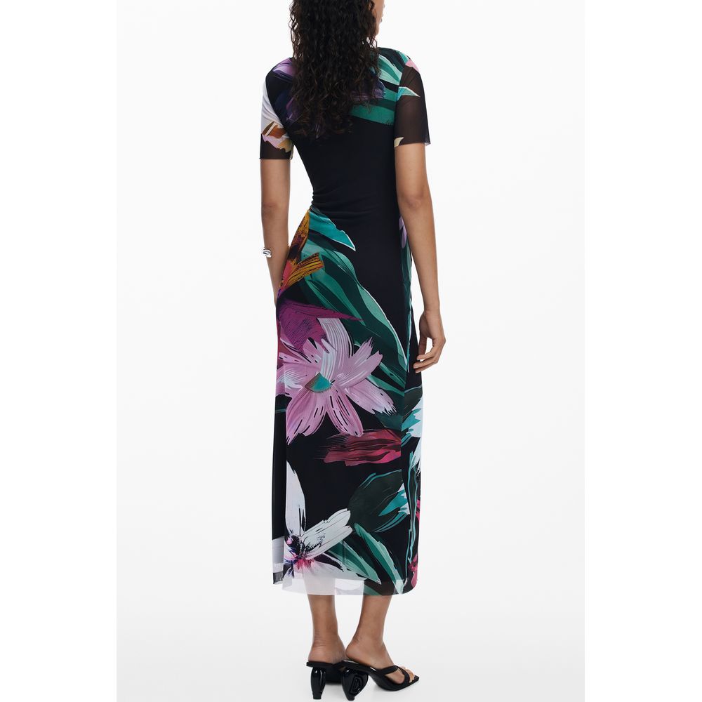 Desigual Black Polyester Women Dress | Regal Royce