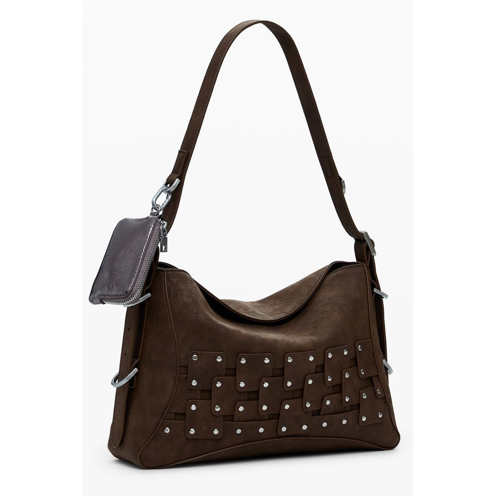 Desigual Marrone Poliuretano Women Handbag | Regal Royce