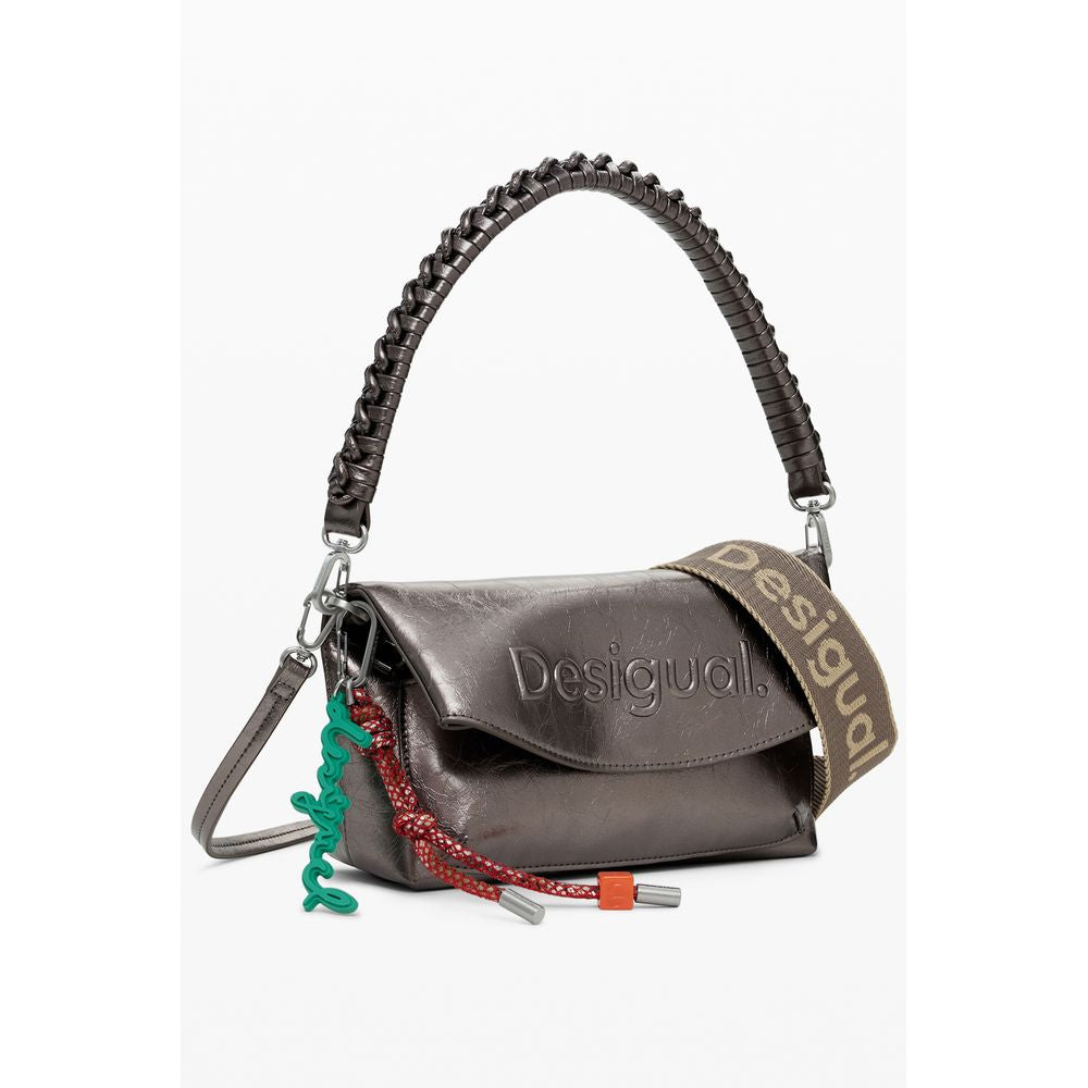 Desigual Black Polyurethane Women's Handbag | Regal Royce