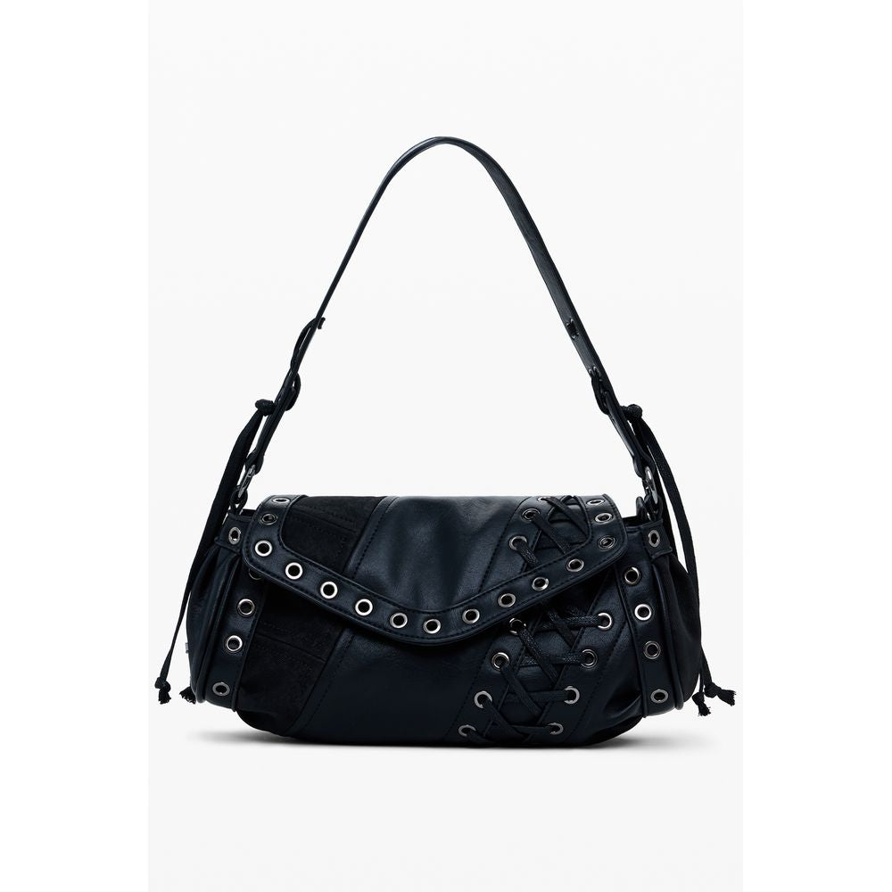 Desigual Black Polyethylene Women Handbag | Regal Royce