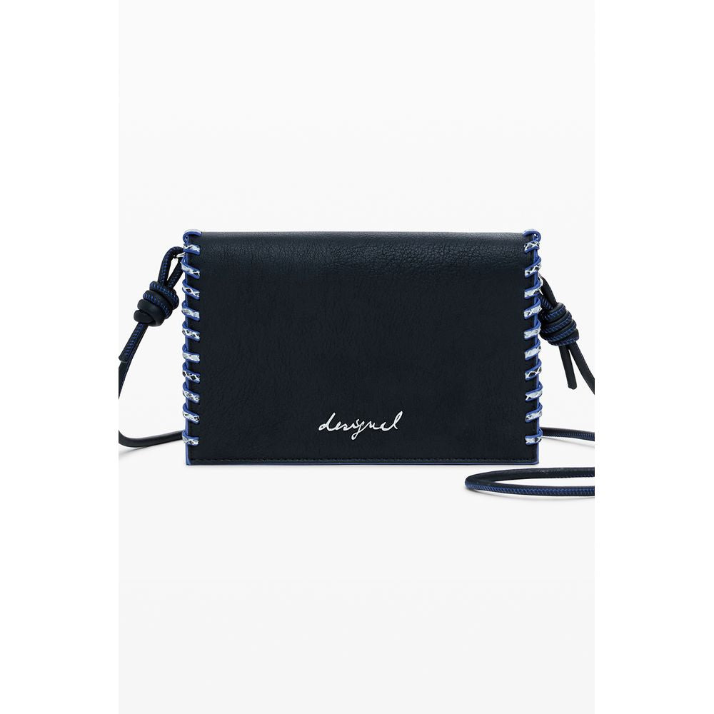 Desigual Black Polyethylene Women Wallet | Regal Royce