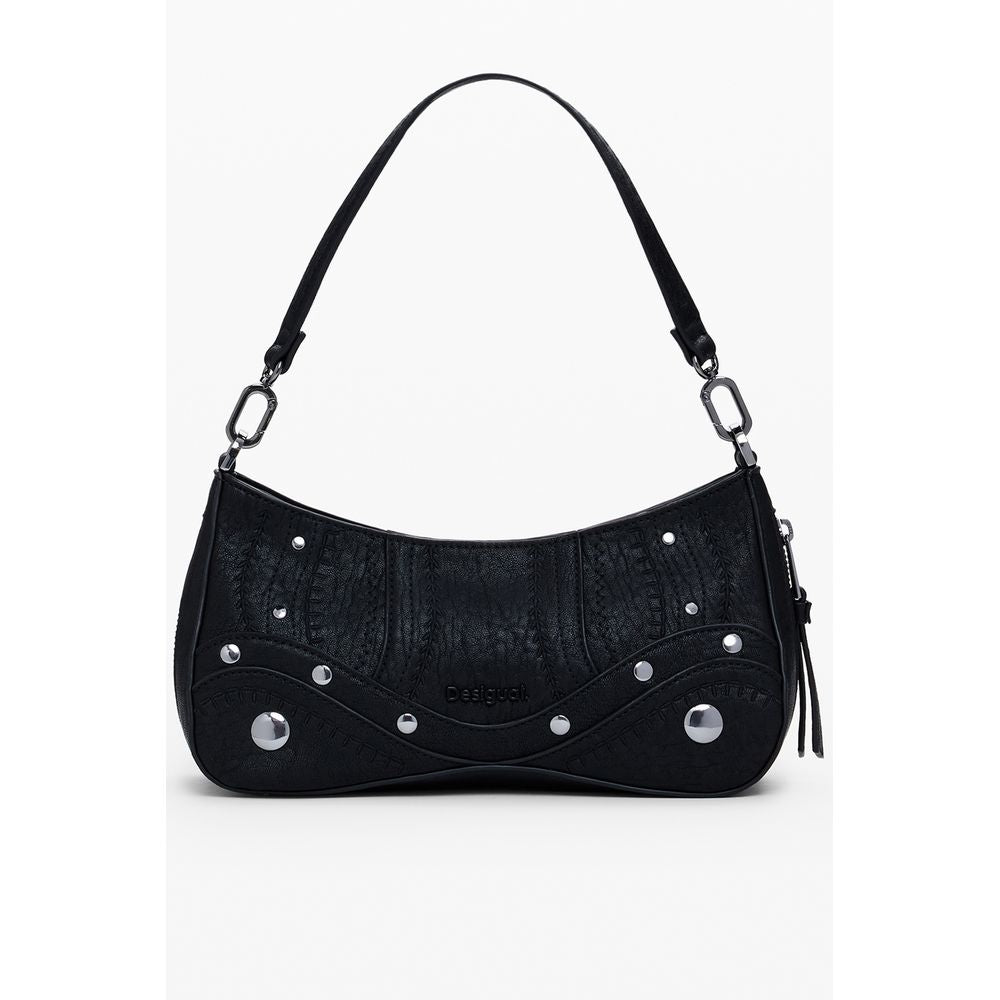 Desigual Black Polyurethane Women Handbag | Regal Royce