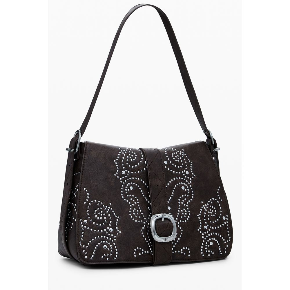 Desigual Brown Polyethylene Women Handbag | Regal Royce