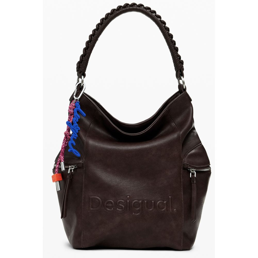 Desigual Brown Polyethylene Women Backpack