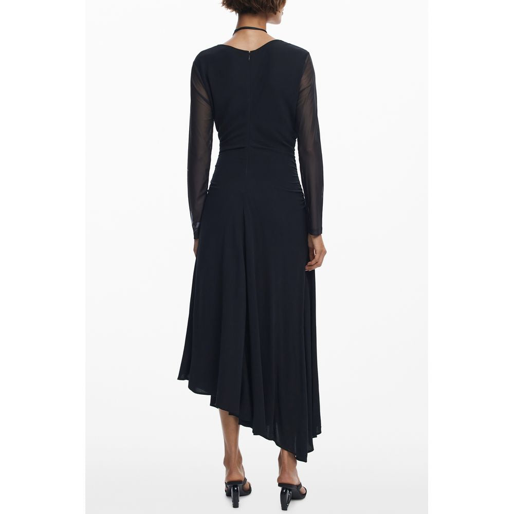 Desigual Black Viscose Women's Dress | Regal Royce