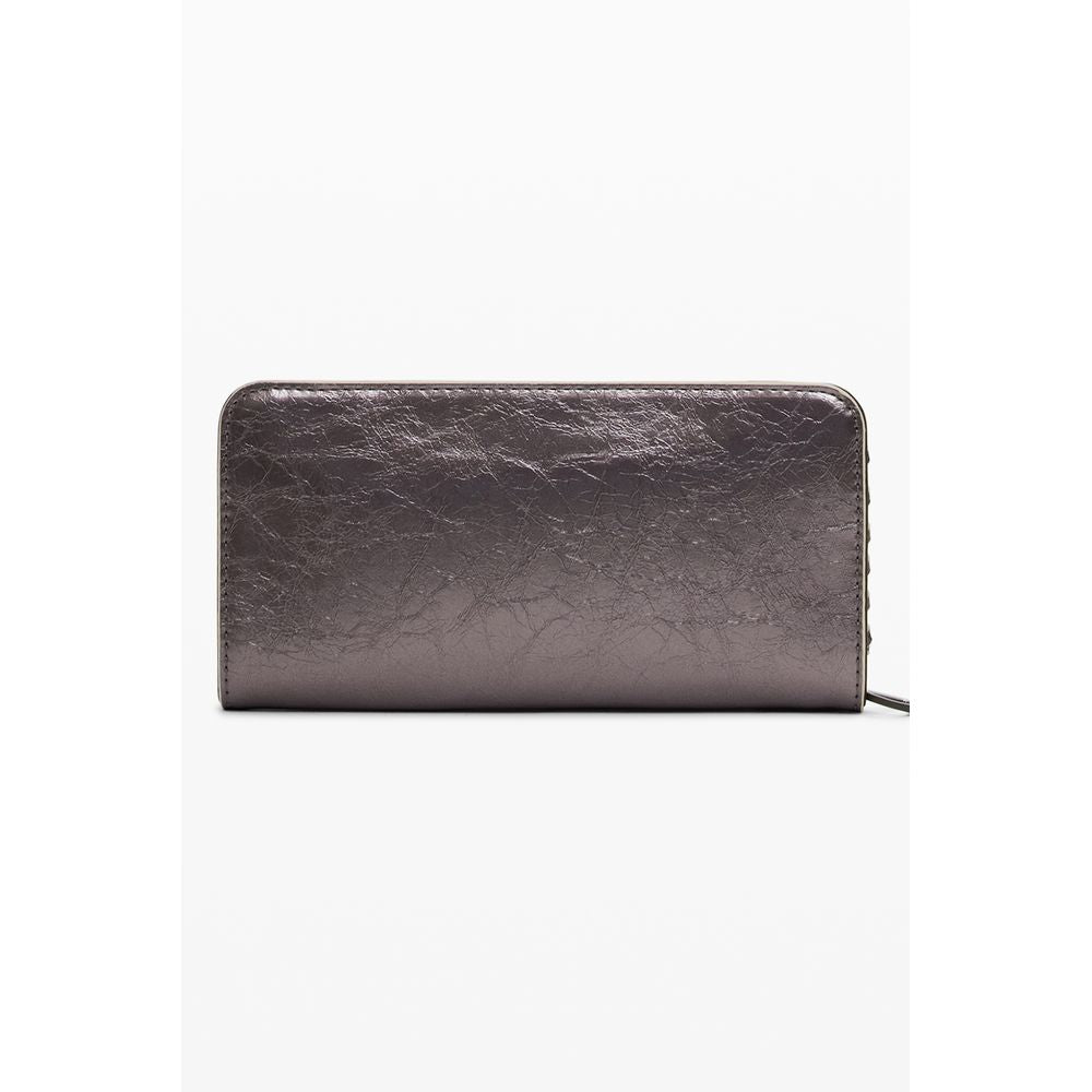 Desigual Bronze Polyurethane Women Wallet | Regal Royce