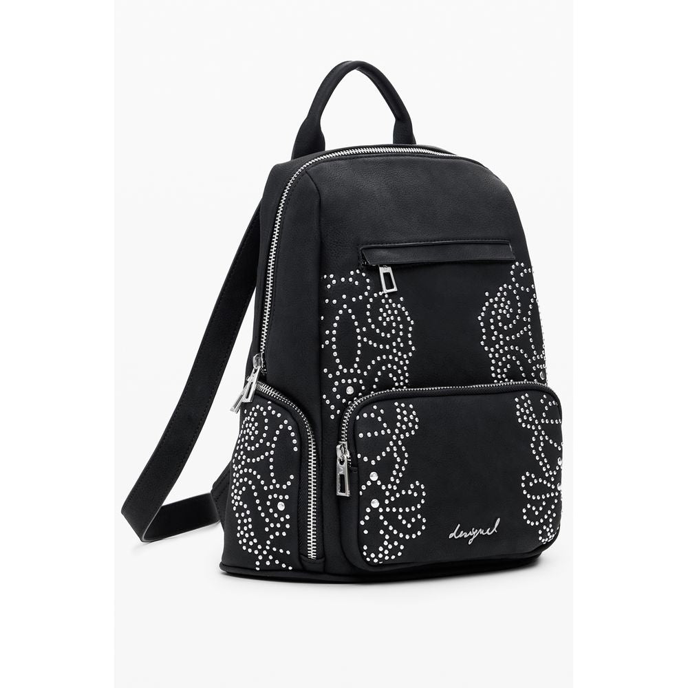 Desigual Black Polyurethane Women's Backpack | Regal Royce