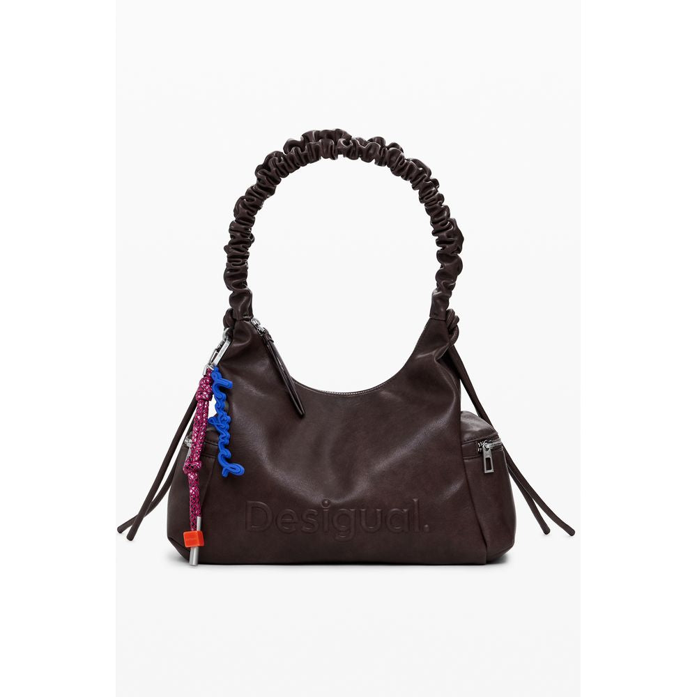 Desigual Marrone Poliuretano Women Handbag | Regal Royce