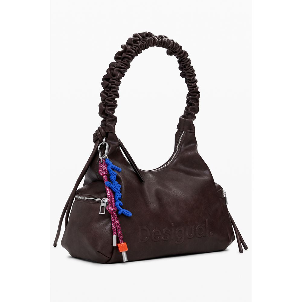 Desigual Marrone Poliuretano Women Handbag | Regal Royce