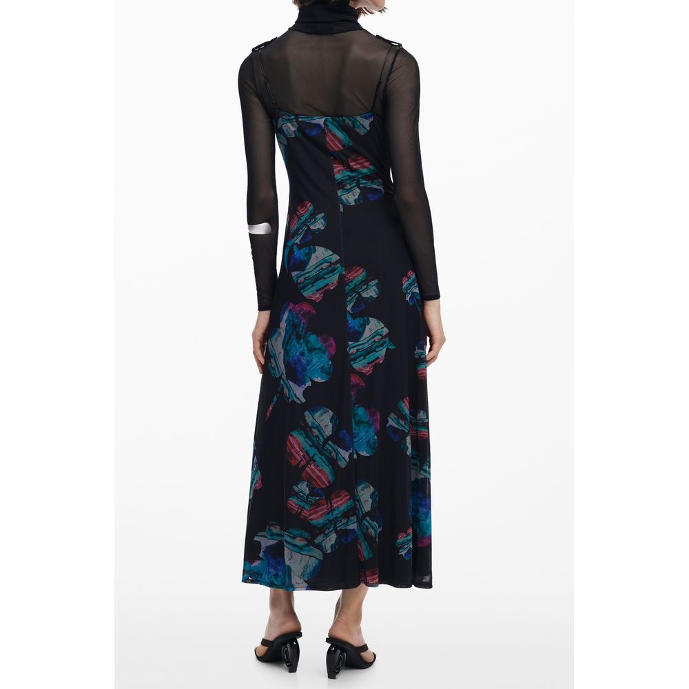 Desigual Nero Polyester Woman Dress | Regal Royce