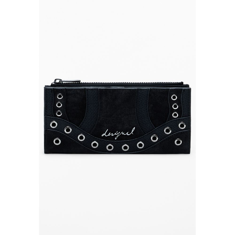 Desigual Nero Poliuretano Women Wallet | Regal Royce