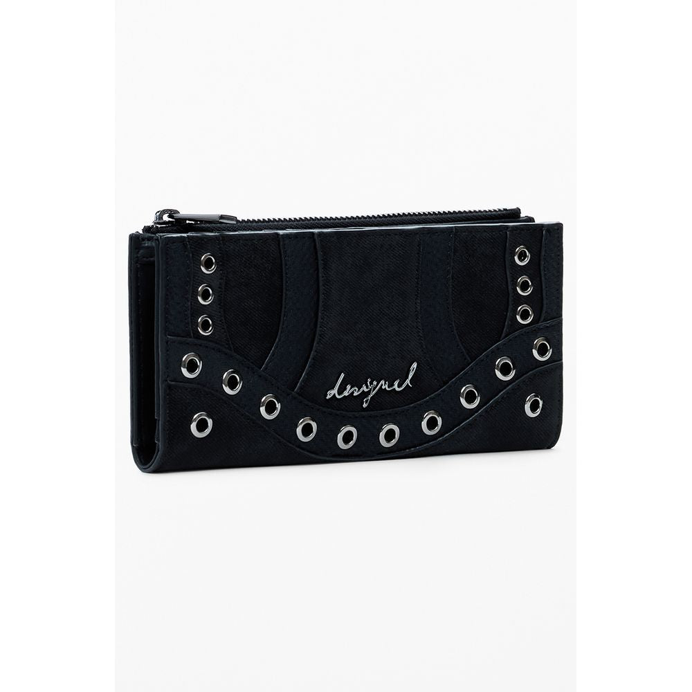Desigual Nero Poliuretano Women Wallet | Regal Royce