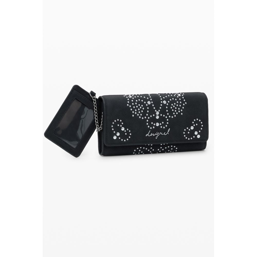 Desigual Black Polyurethane Women's Wallet | Regal Royce