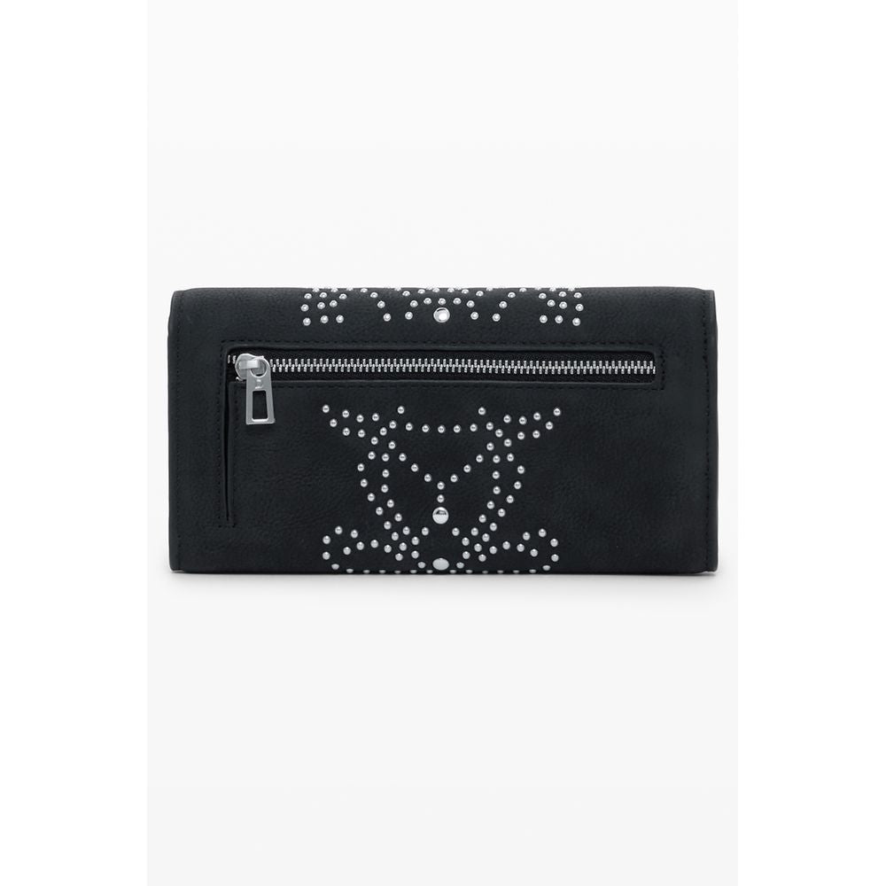 Desigual Black Polyurethane Women's Wallet | Regal Royce
