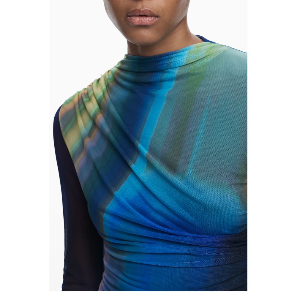 Desigual Blue Polyester Women Dress | Regal Royce