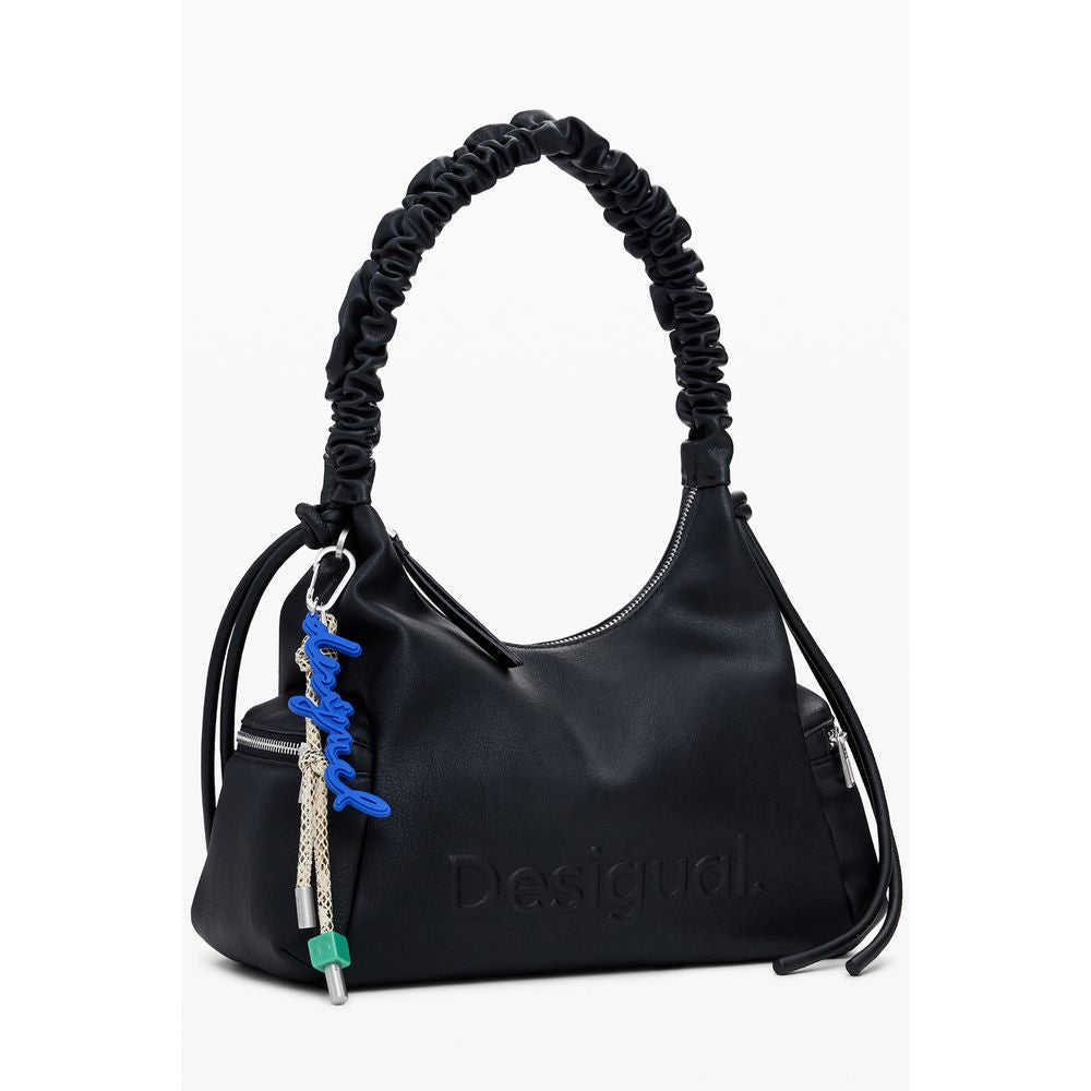 Desigual Nero Polyurethane Women Handbag | Regal Royce