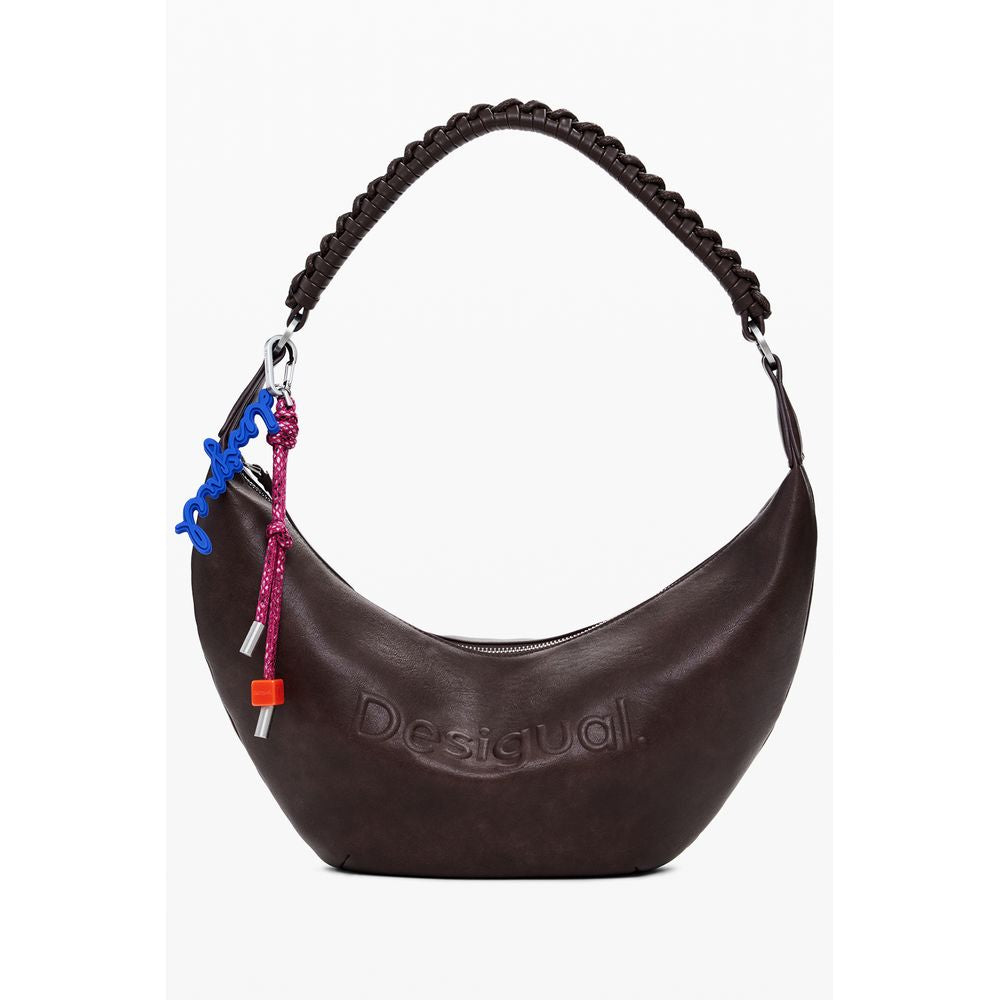 Desigual Marrone Poliuretano Women Handbag | Regal Royce