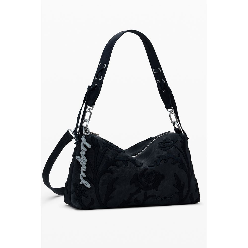 Desigual Black Polyurethane Women's Handbag | Regal Royce
