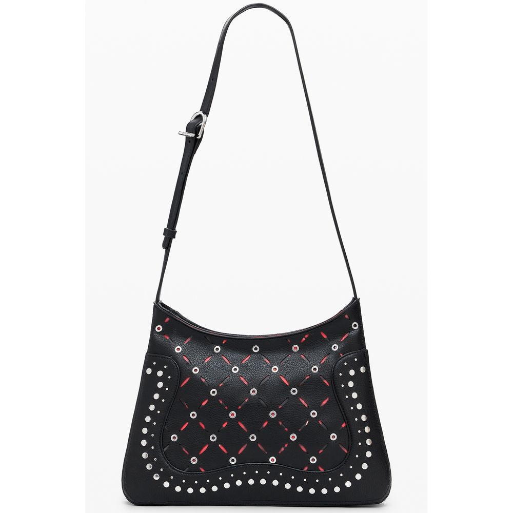 Desigual Black Polyurethane Women's Shoulder Bag | Regal Royce