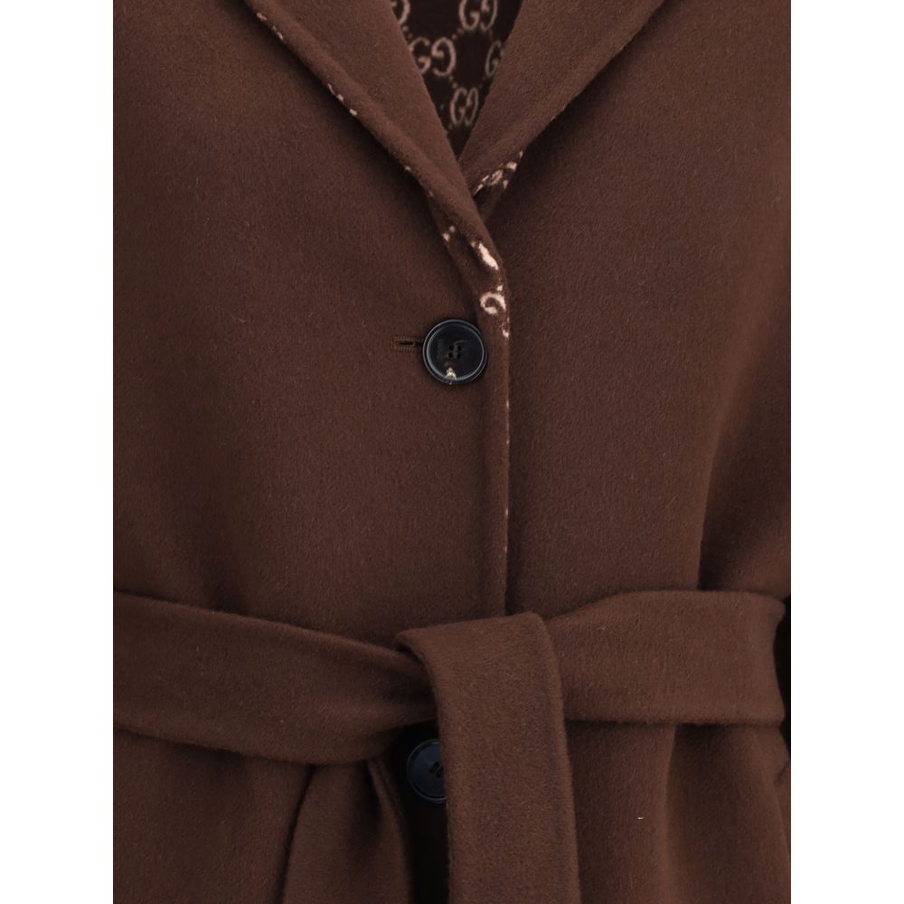 Gucci Brown Wool Coat | Regal Royce