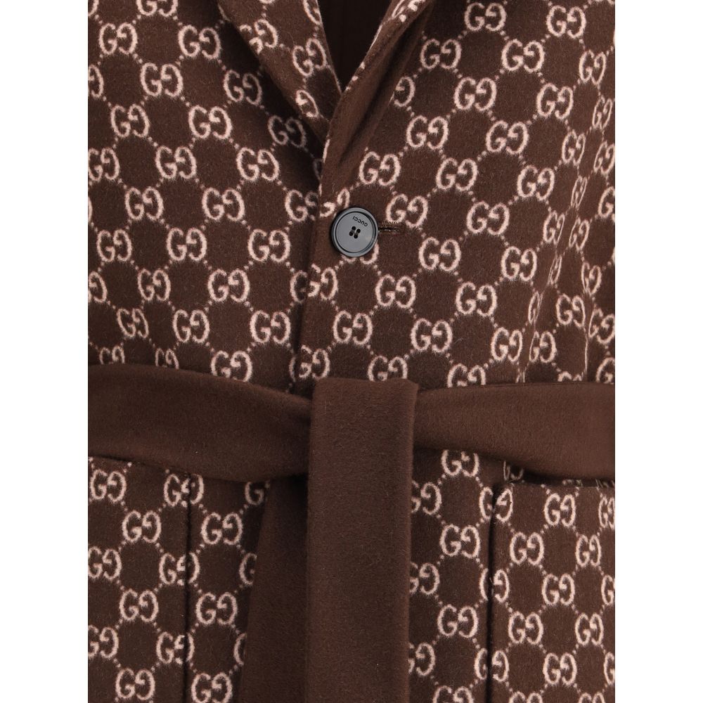 Gucci Brown Wool Coat | Regal Royce
