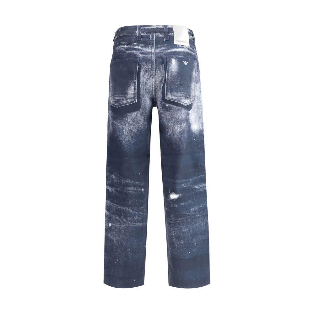 Emporio Armani Multicolor Cotton Casual Pants | Regal Royce