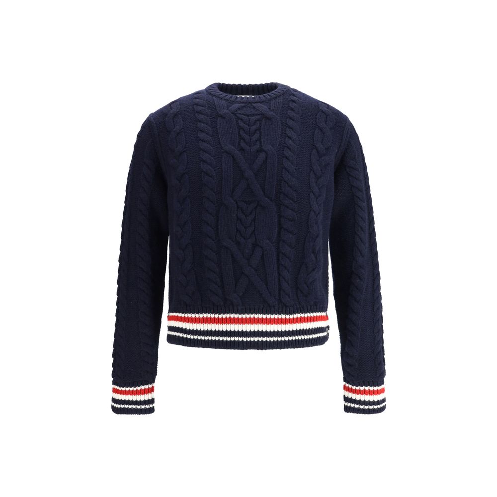 Thom Browne Blue Fleece Wool Sweatshirt | Regal Royce