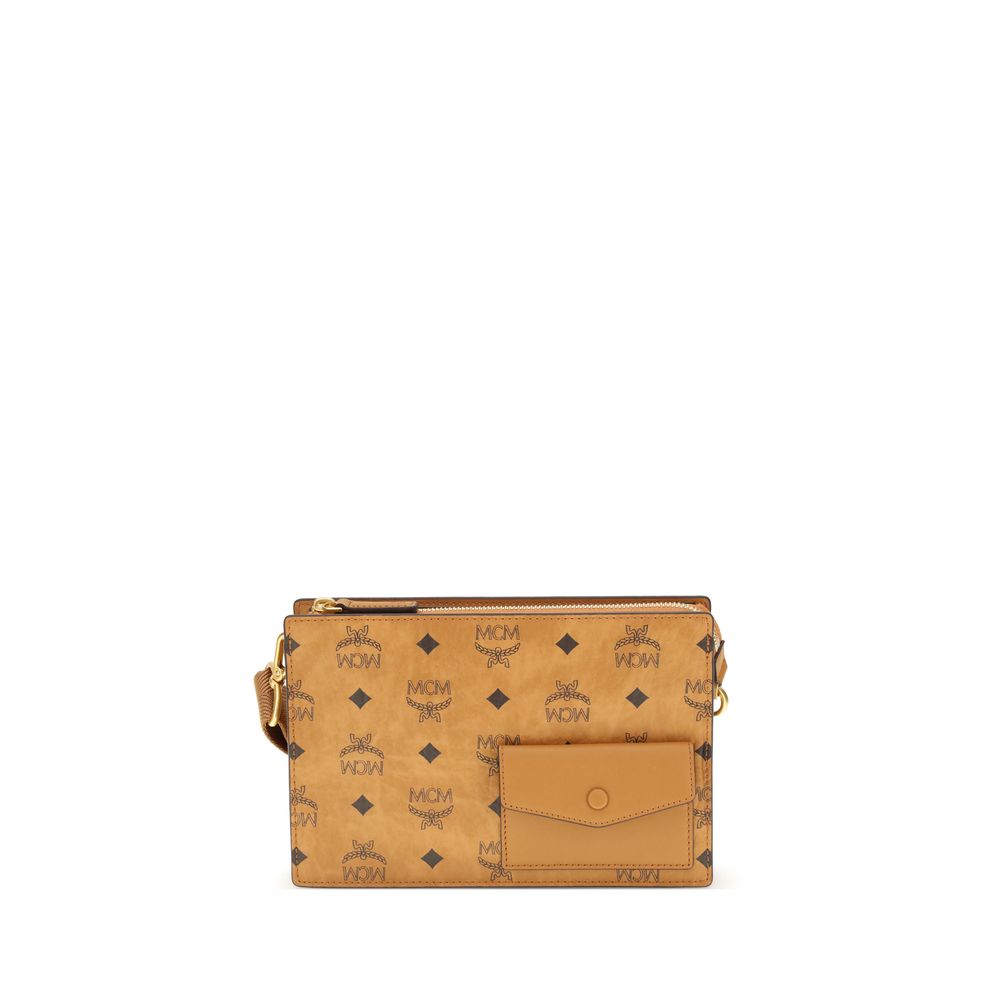 MCM Brown Polyethylene Shoulder Bag | Regal Royce
