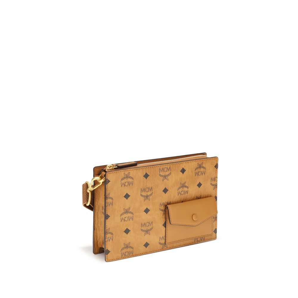 MCM Brown Polyethylene Shoulder Bag | Regal Royce