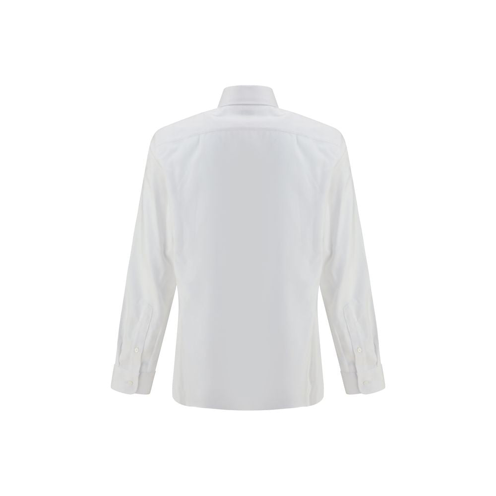 Brunello Cucinelli White Cotton Dress Shirt | Regal Royce