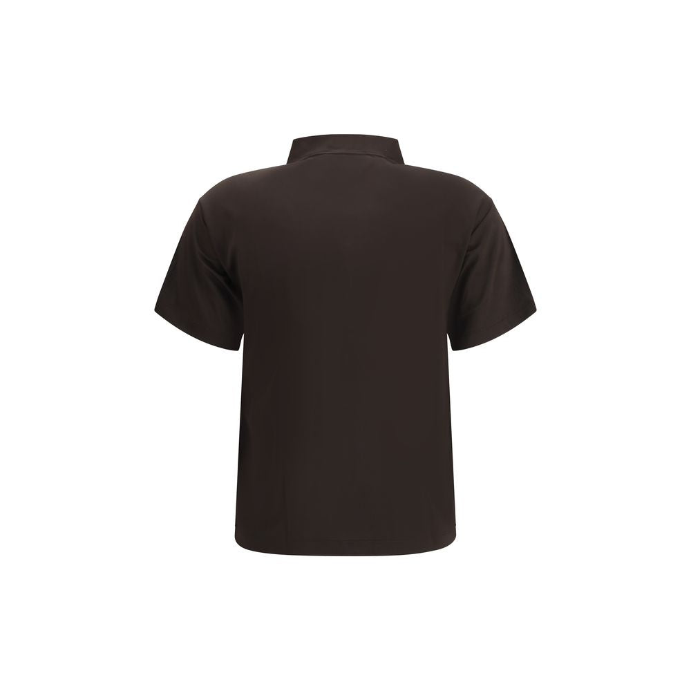 Margiela Brown Viscose Polo Shirt | Regal Royce