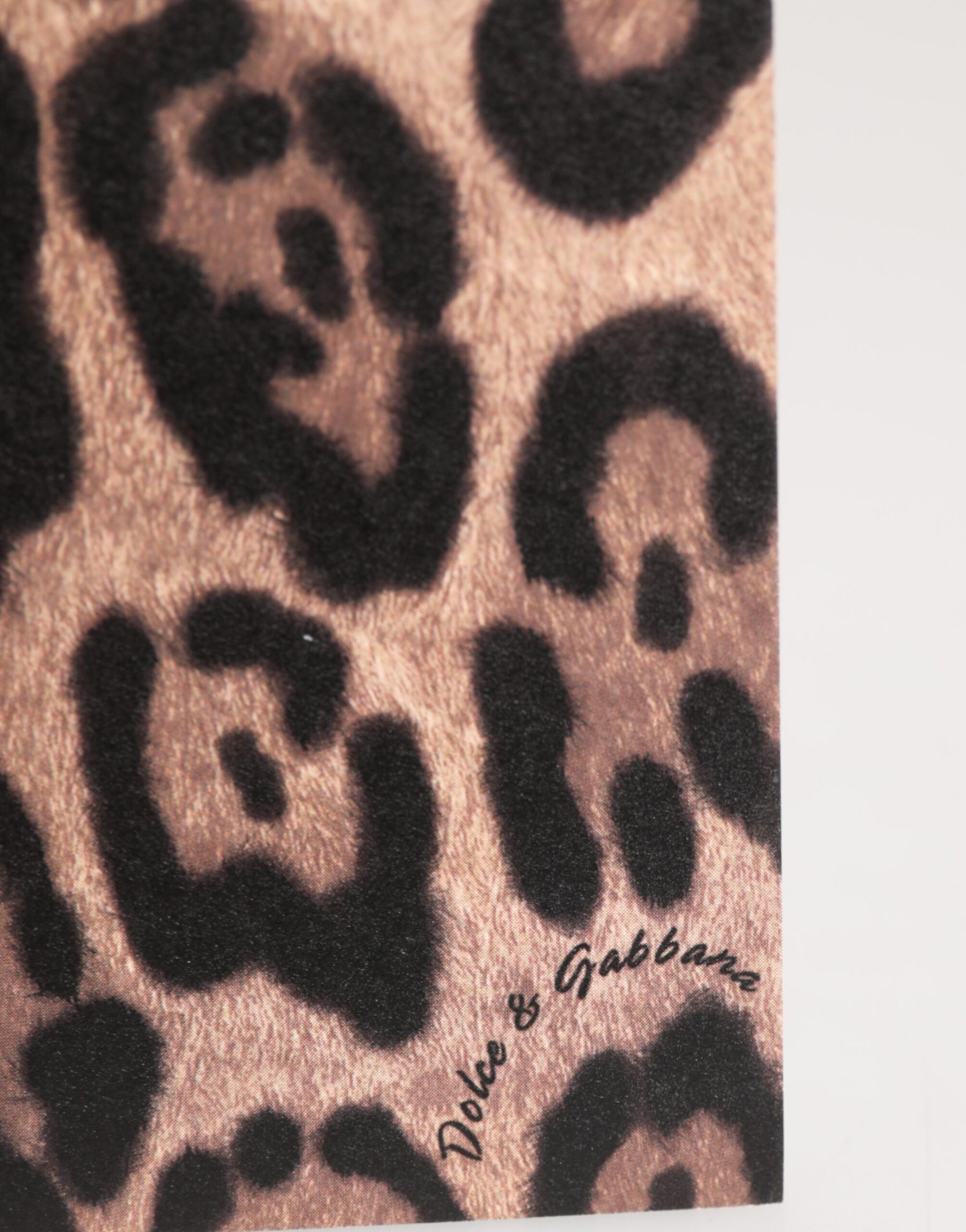 Dolce & Gabbana Multicolor Leopard Print Envelope Paper Post Card Holder | Regal Royce