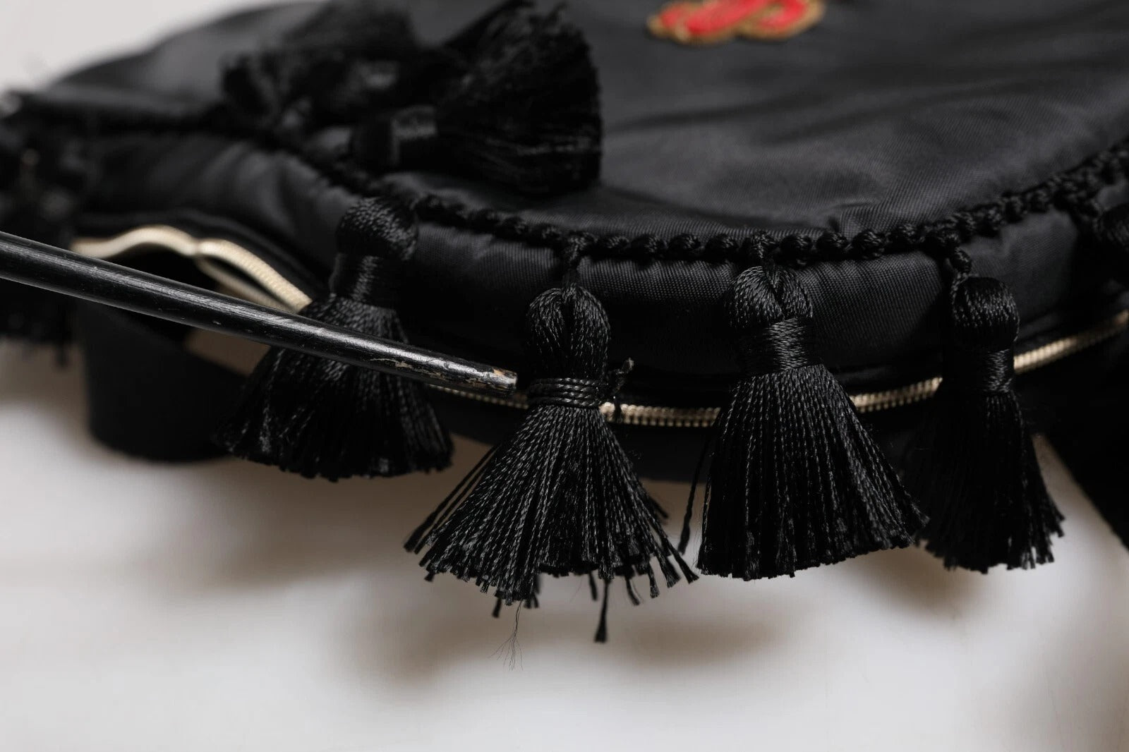 Dolce & Gabbana Black Heart L'Amore Patch Embellished Kids Backpack | Regal Royce