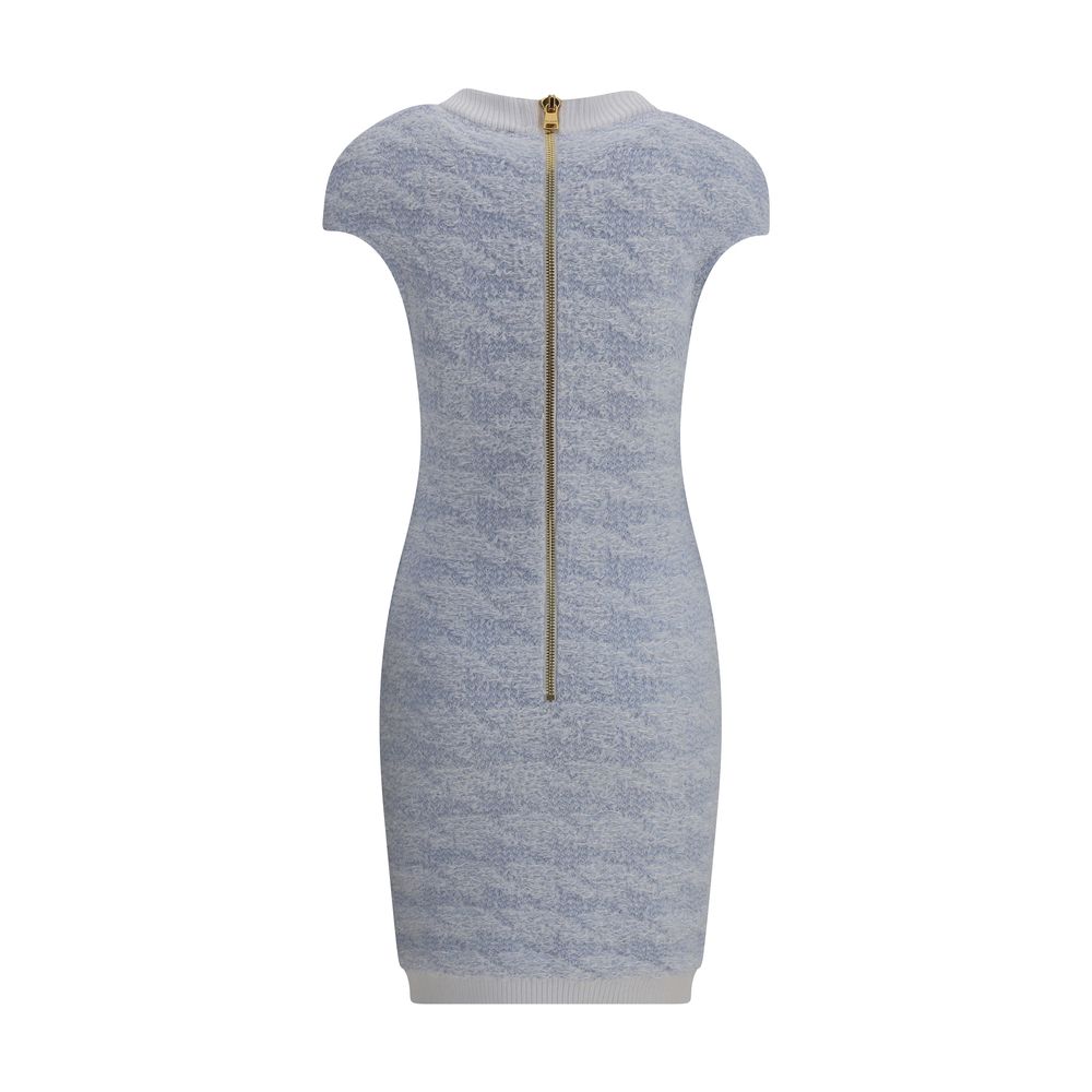 Balmain Light Blue Polyamide Casual Dress | Regal Royce