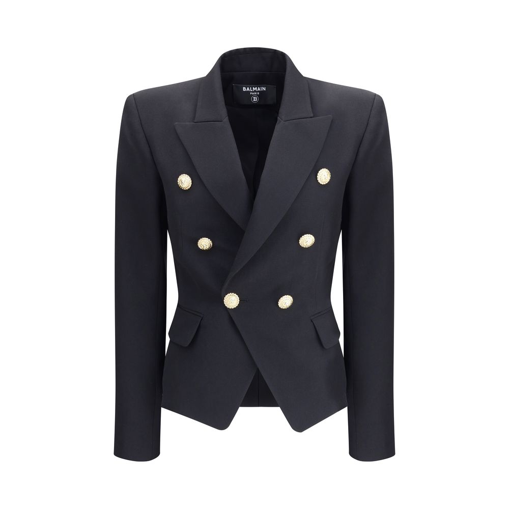 Balmain Black Wool Blazer | Regal Royce
