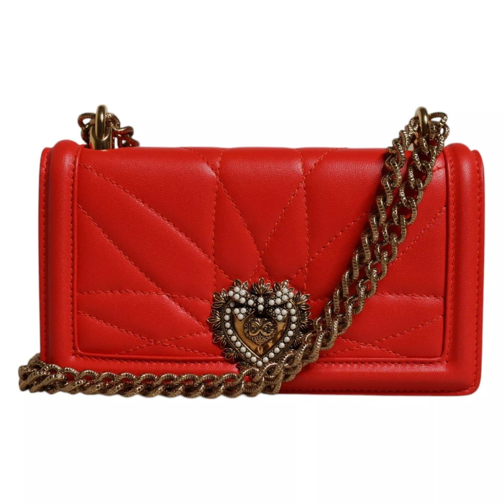 Dolce & Gabbana Red Quilted Devotion Crossbody 11 PRO Phone case bag | Regal Royce