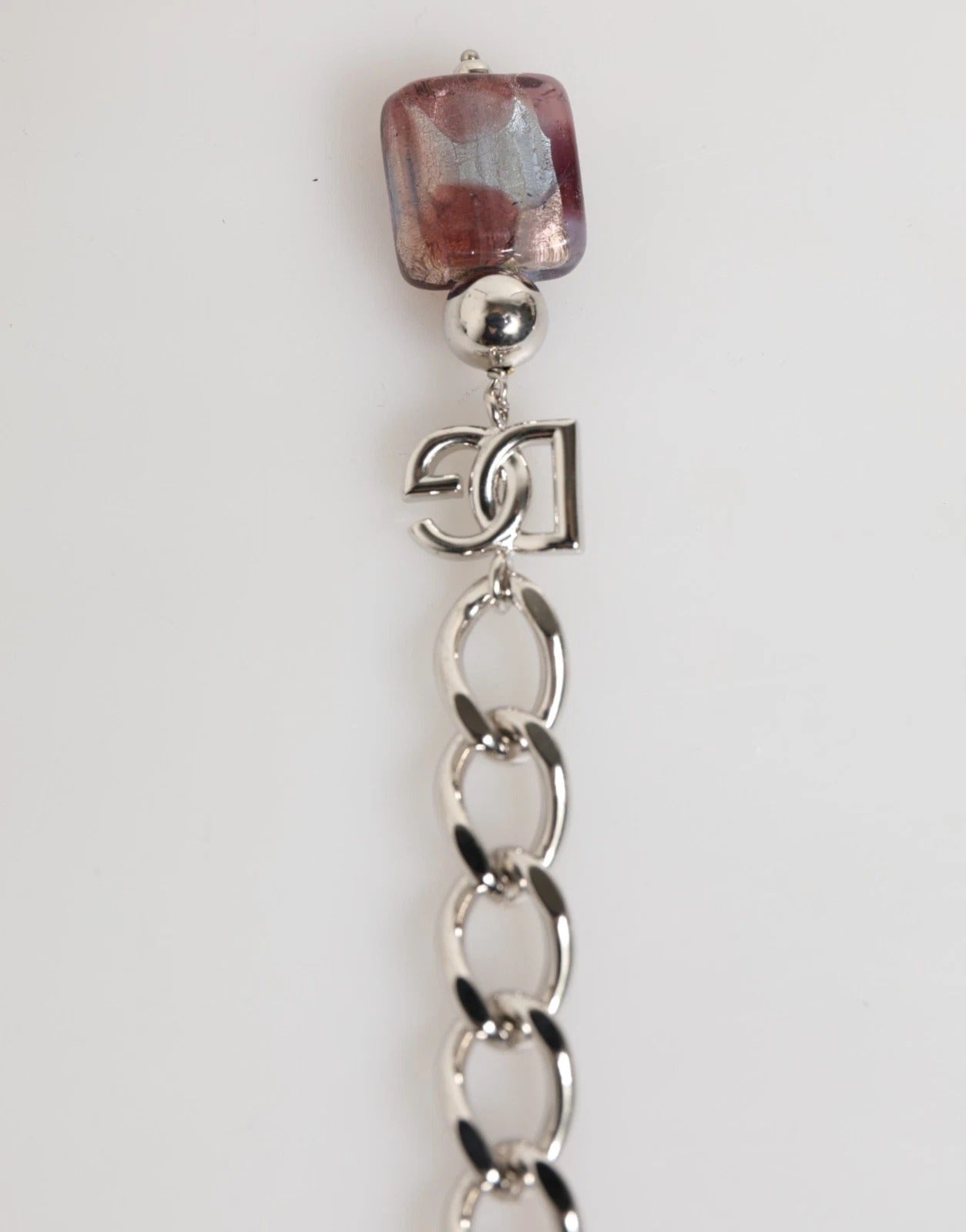 Dolce & Gabbana Multicolor Murano Glass Beads Brass Zamak Necklace | Regal Royce